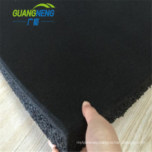 Black Color Gross Pattern Gym Rubber Tiles/Gym Rubber Flooring